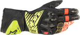Alpinestars GP Tech V2 S Gloves - Black/Fluo Yellow/White/Fluo Red, Small