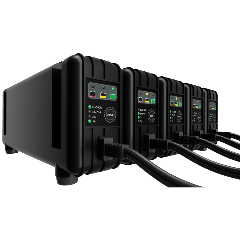 5 Bank Battery Charger 12v 2a/5a