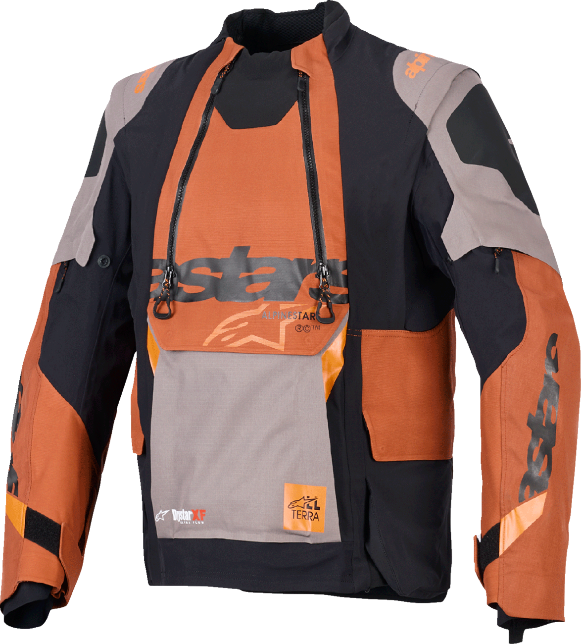 Alpinestars Halo Pro Drystar? XF Laminated Motorcycle Jacket - Walnut/Rust/Black, Small