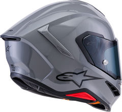 Alpinestars Supertech R7 Helmet - Small, Gloss Gray, 22.06 Homologation