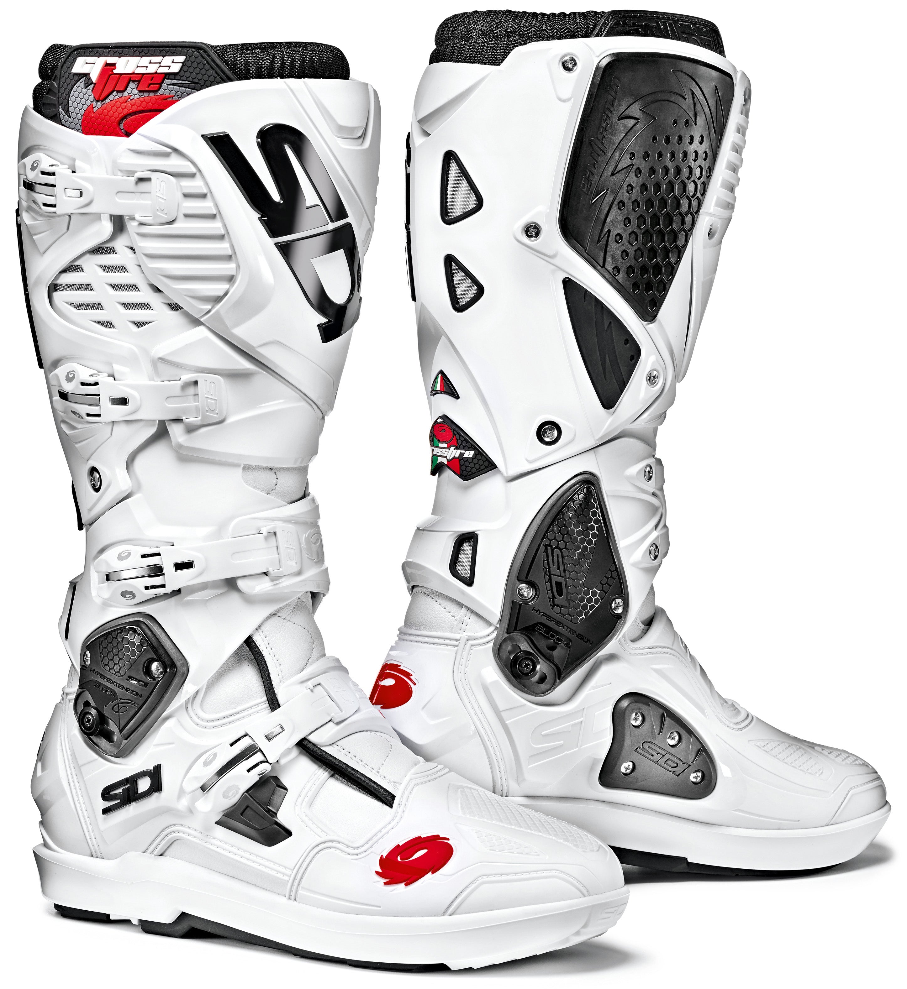 Sidi Crossfire 3 SRS Offroad Motorcycle Boots - Size 44, White