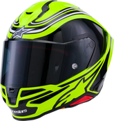 Alpinestars Supertech R7 Helmet Zeal 22.06 – Gloss Yellow Fluo/Black/White, XS