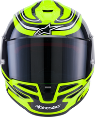 Alpinestars Supertech R7 Helmet Zeal 22.06 – Gloss Yellow Fluo/Black/White, XS