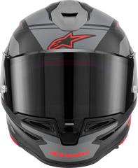 Alpinestars Supertech R7 Helmet - 22.06 A-Core, Matte Black/Gray/Red, 2XL