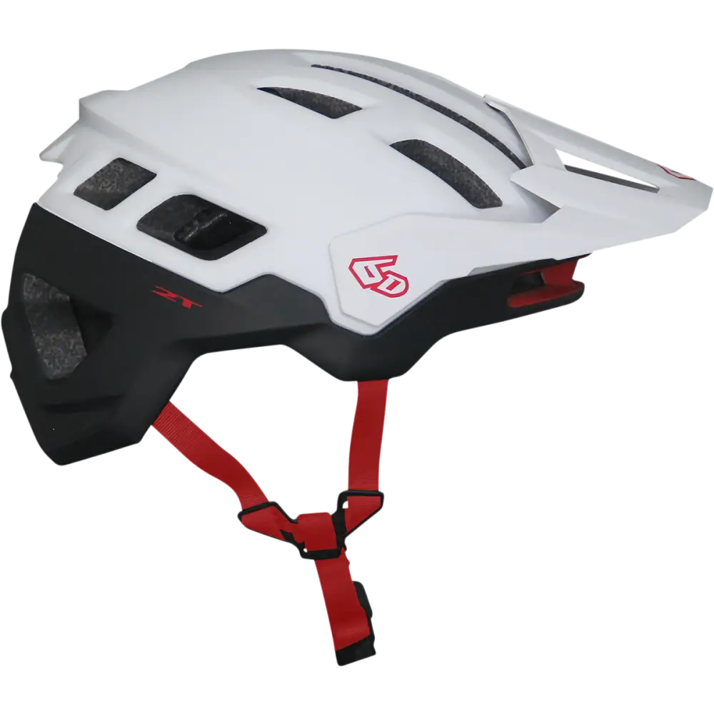 6D HELMETS ATB-2T Helmet - Ascent - White/Black Matte - XL/2XL 23-0028