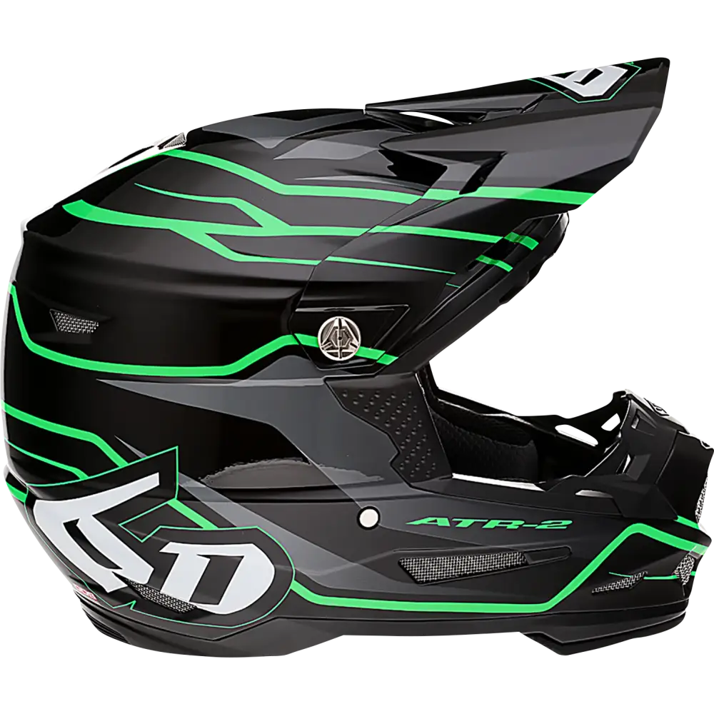 6D HELMETS ATR-2 Helmet - Phase - Black/Green - Medium 12-2846