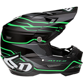 6D HELMETS ATR-2 Helmet - Phase - Black/Green - XL 12-2848