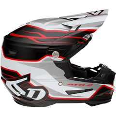 6D HELMETS ATR-2 Helmet - Phase - White/Red - Medium 12-2836