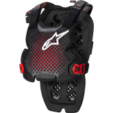 A 1 Chest Protector Anthracite/Black/Red  Md/Lg