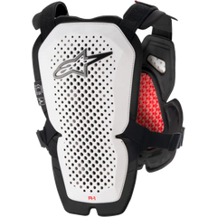 A 1 Chest Protector White/Black/Red Md/Lg