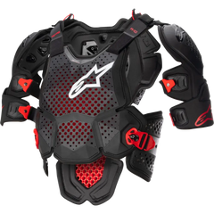 A 10 V2 Full Chest Protector Anthracite/Black/Red Xs/Sm
