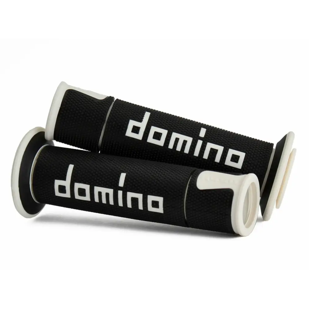 A450 Road Racing Grips Black/White Pair