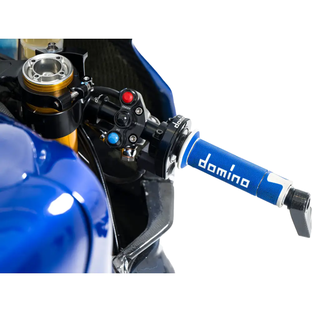 A450 Road Racing Grips Blue/White Pair