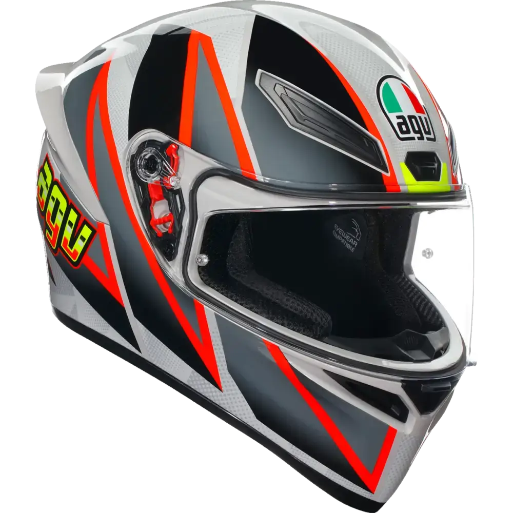 AGV K1 S Helmet - Blipper - Gray/Red - Small 2118394003030S