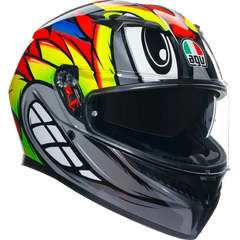 AGV K3 Helmet - Birdy 2.0 - Gray/Yellow/Red - Small 2118381004012S