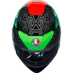 AGV K3 Helmet - Kamaleon - Black/Red/Green - Small 2118381004013S