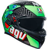 AGV K3 Helmet - Kamaleon - Black/Red/Green - Small 2118381004013S