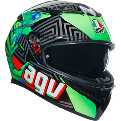 AGV K3 Helmet - Kamaleon - Black/Red/Green - Small 2118381004013S