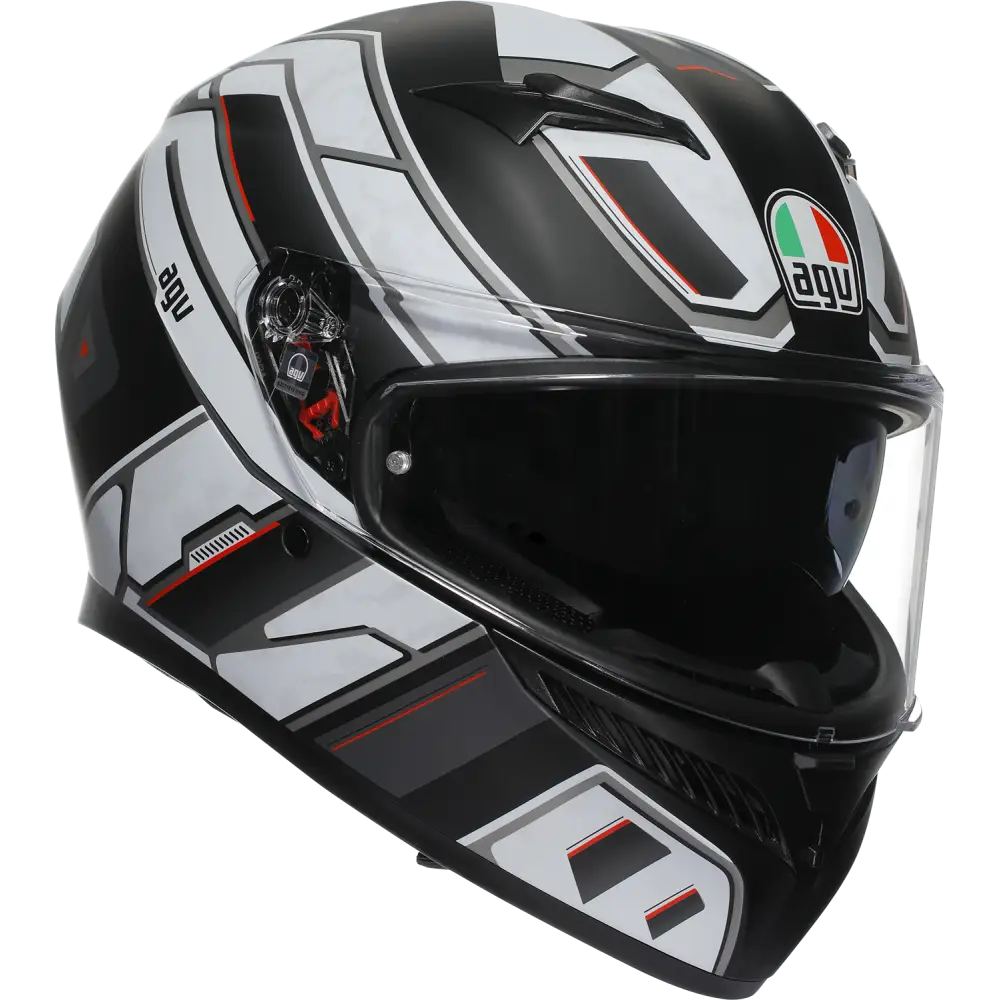 AGV K3 Helmet - Rivia - Matte Black/White - Small 2118381004-019-S