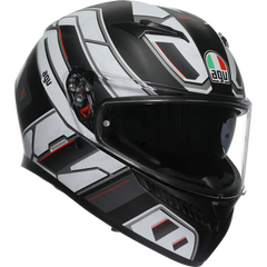 AGV K3 Helmet - Rivia - Matte Black/White - Small 2118381004-019-S