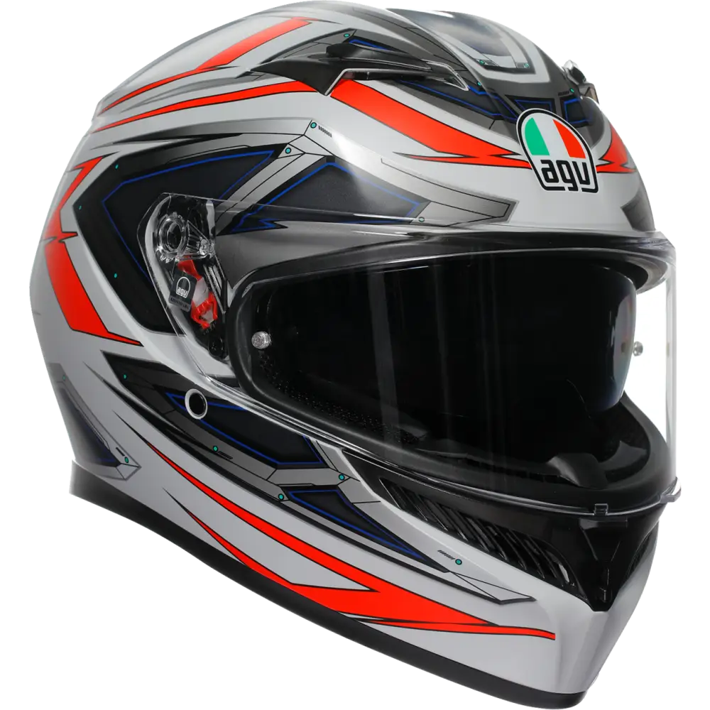 AGV K3 Helmet - Space - Matte White/Red Fluo - Small 2118381004-020-S
