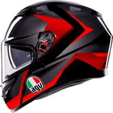 AGV K3 Helmet - Striga - Black/Gray/Red - Small 2118381004-018-S