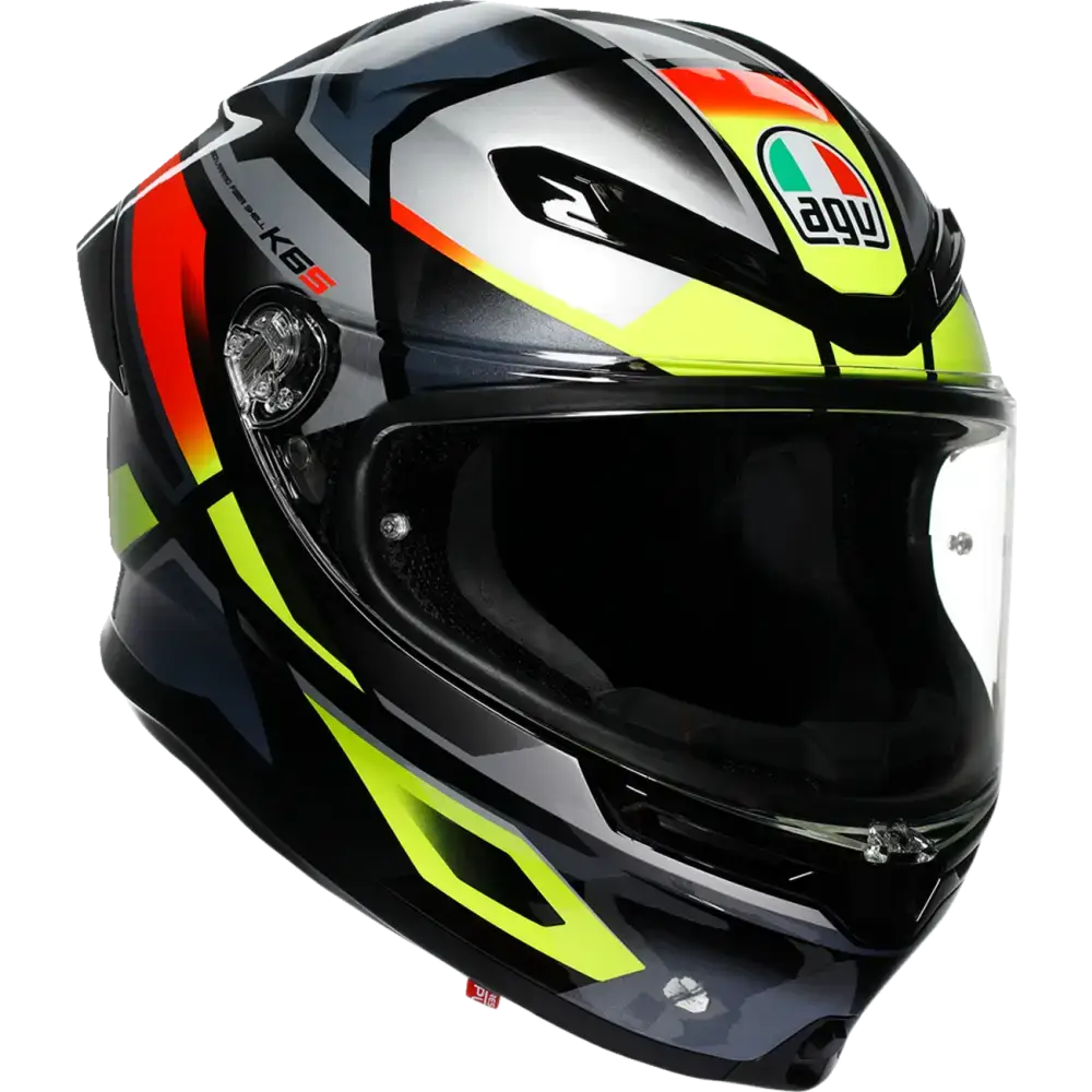 AGV K6 S Helmet - Erazer - Black/Red/Yellow Fluo - Small 2118395002-026-S