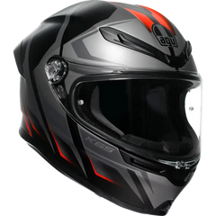 AGV K6 S Helmet - Karve - Matte Black/Gray/Red - Medium 2118395002-024-M