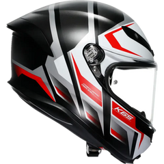 AGV K6 S Helmet - Karve - Matte Black/White/Red - Small 2118395002-025-S