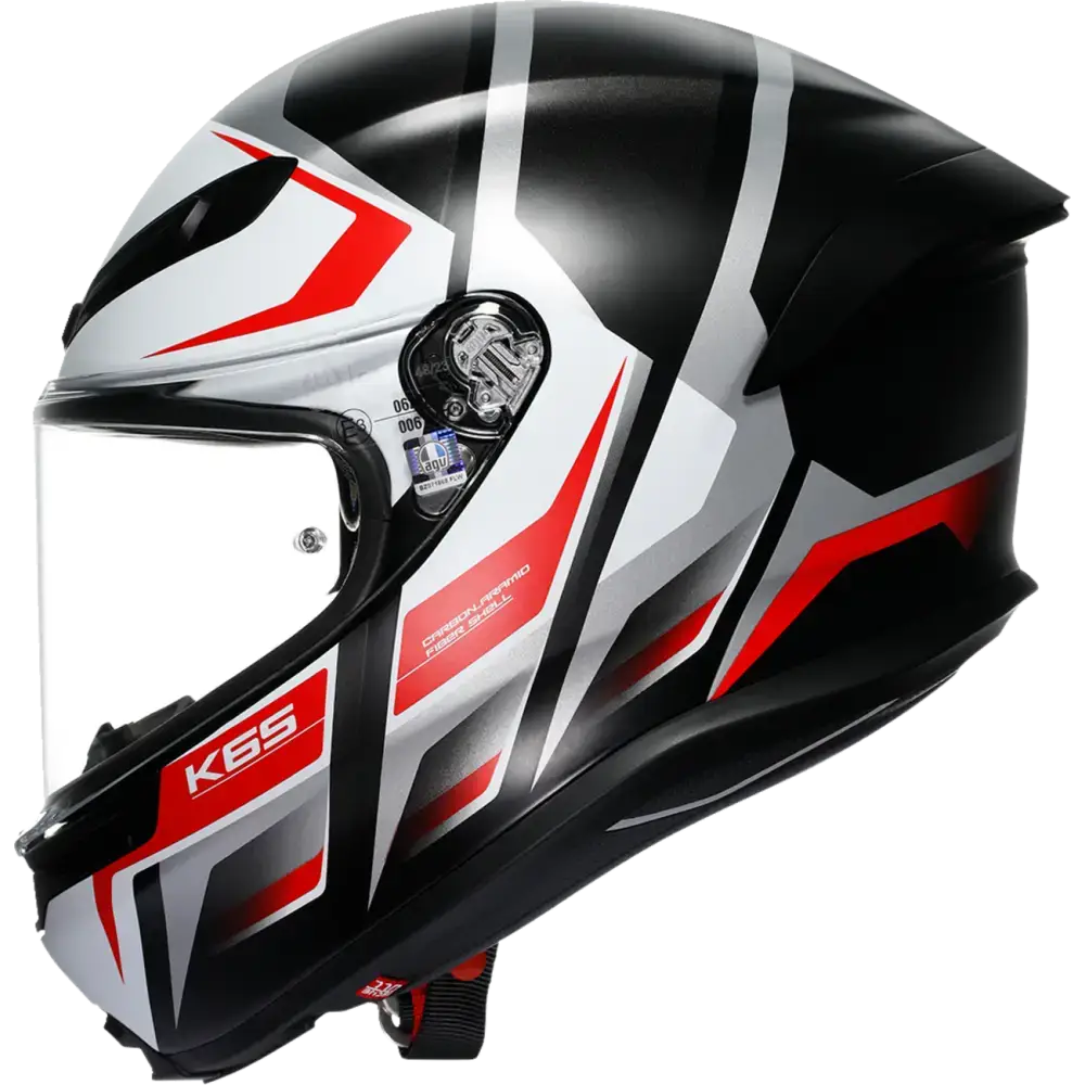 AGV K6 S Helmet - Karve - Matte Black/White/Red - Small 2118395002-025-S