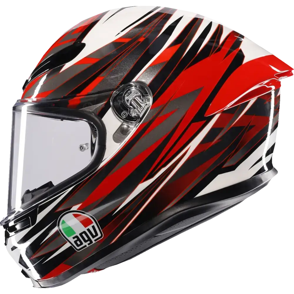 AGV K6 S Helmet - Reeval - White/Red/Gray - Small 2118395002-023-S