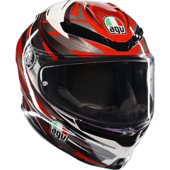 AGV K6 S Helmet - Reeval - White/Red/Gray - Small 2118395002-023-S