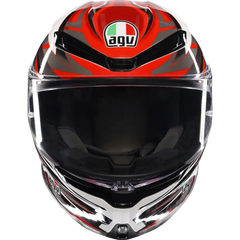 AGV K6 S Helmet - Reeval - White/Red/Gray - Small 2118395002-023-S