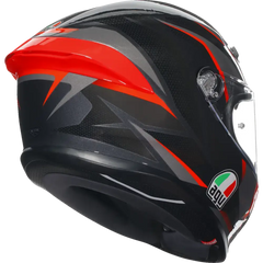 AGV K6 S Helmet - Slashcut - Black/Gray/Red - Small 2118395002014S
