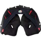 AGV Pista GP RR Cheek Pads - Black/Red - Large 20KIT60301001LG
