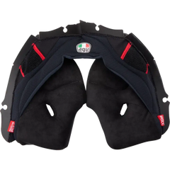 AGV Pista GP RR Cheek Pads - Black/Red - Large 20KIT60301001LG