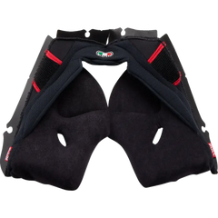 AGV Pista GP RR Cheek Pads - Black/Red - Large 2018500056606L
