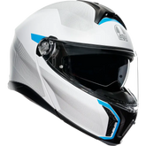 AGV Tourmodular Helmet - Frequency - Light Gray/Blue - Small 211251F2OY00610