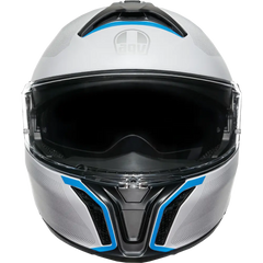 AGV Tourmodular Helmet - Frequency - Light Gray/Blue - Small 211251F2OY00610