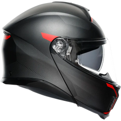 AGV Tourmodular Helmet - Frequency - Matte Gunmetal/Red - Small 211251F2OY00510