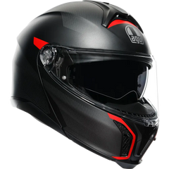 AGV Tourmodular Helmet - Frequency - Matte Gunmetal/Red - Small 211251F2OY00510