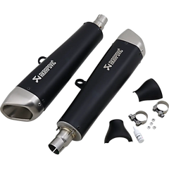 AKRAPOVIC Black Titanium Mufflers S-T12SO2-HCQTBL
