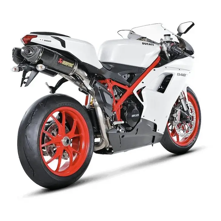 Akrapovič Ducati 848 / 1098 / 1198 Carbon Fiber Slip-On Exhaust | 2007-2013 - E X Haust Group