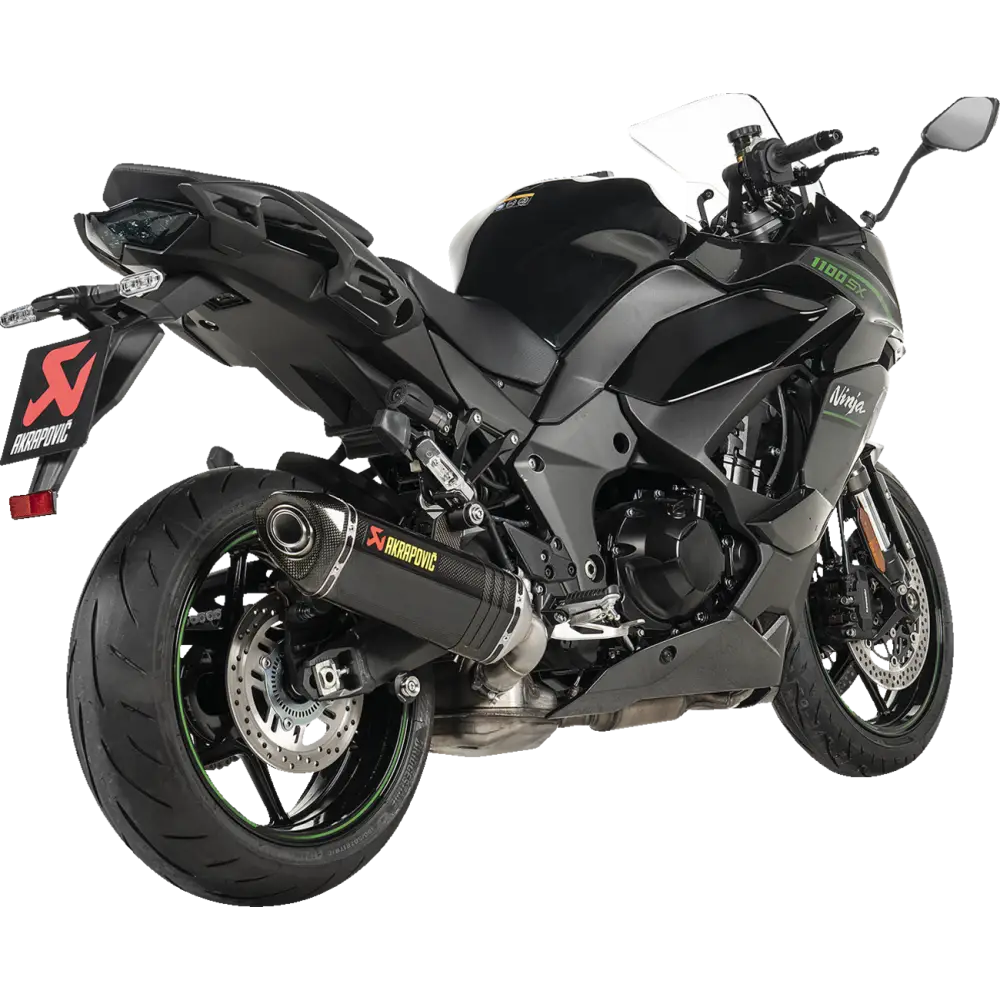 AKRAPOVIC Slip-On Line Muffler for Kawasaki Ninja 1000 SX & Ninja 1100 SX - Carbon Fiber S-K10SO32-HRC