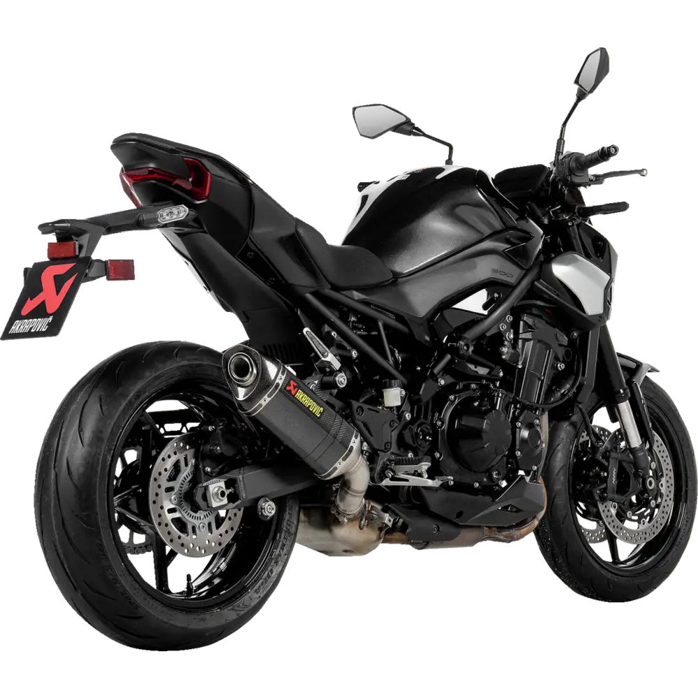 AKRAPOVIC Slip-On Line Muffler for Kawasaki Z900 S-K9SO11-HZC with Carbon Fiber Finish