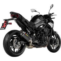 AKRAPOVIC Slip-On Line Muffler for Kawasaki Z900 S-K9SO11-HZC with Carbon Fiber Finish