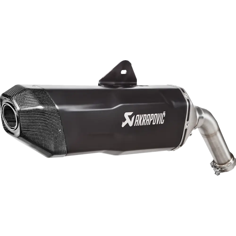 AKRAPOVIC Slip-On Line Muffler - Titanium - Black S-B9SO3-HFBFCTBL