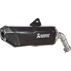 AKRAPOVIC Slip-On Line Muffler - Titanium - Black S-B9SO3-HFBFCTBL