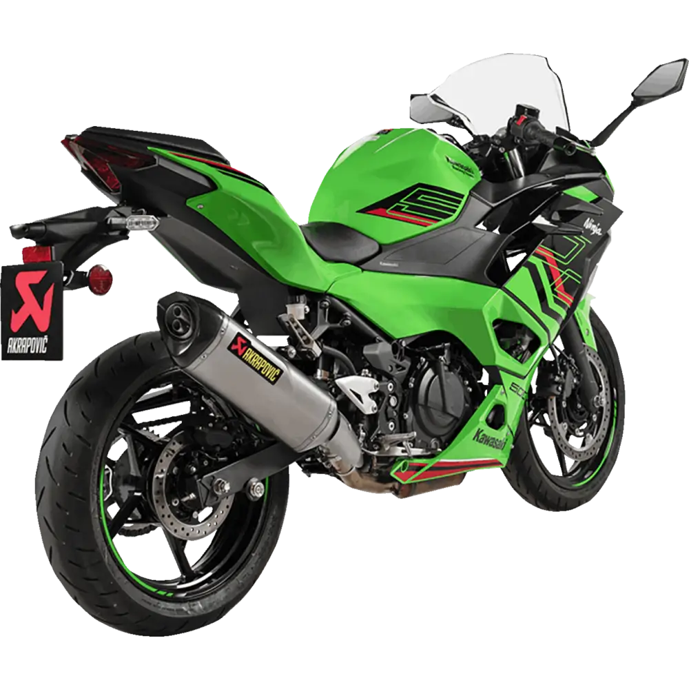 AKRAPOVIC Slip-On Line Muffler - Titanium - Ninja 500/Z500 S-K5SO1-HRT