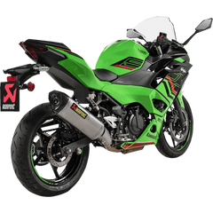 AKRAPOVIC Slip-On Line Muffler - Titanium - Ninja 500/Z500 S-K5SO1-HRT